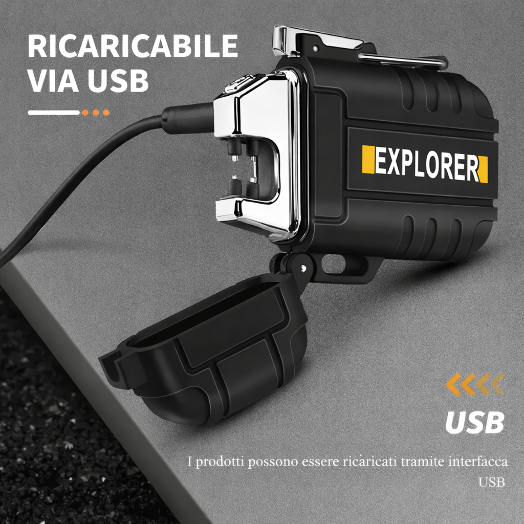 PlasmaFire Pro – Accendino Elettrico Antivento