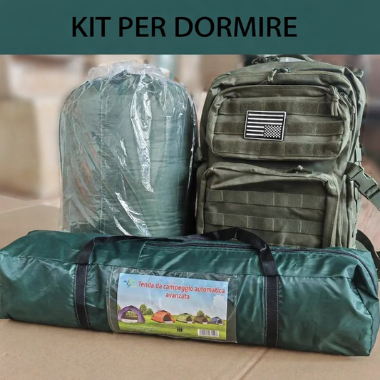 Kit Sopravvivenza ed Escursionismo 72H - 3 Persone