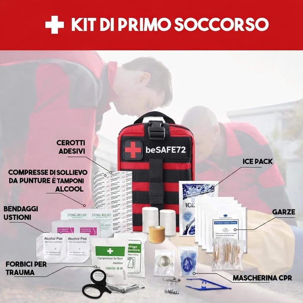 Kit Sopravvivenza ed Escursionismo 72H - 3 Persone